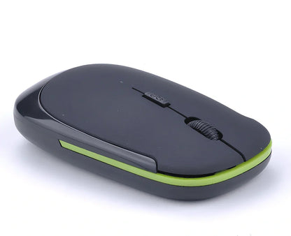 Red wireless Bluetooth optical mouse for laptops, 10x6x2cm size with 1200dpi sensor and 2m range