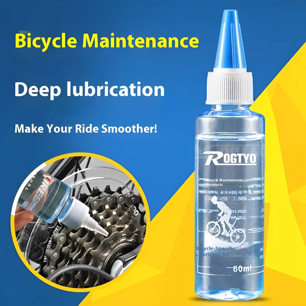 60ml bottle of bicycle chain lubrication oil for maintenance and rust prevention.