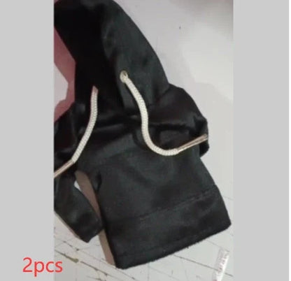 Universal gear knob cover hoodie in pure cotton for car interior personalisation