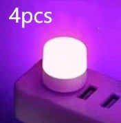 Compact USB LED night light in multiple colours for eye protection and portable use