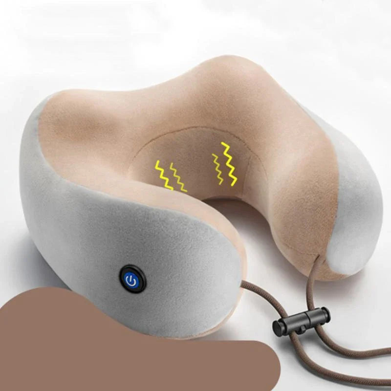 A versatile massage pillow with multiple massage heads and customizable settings, designed to relieve neck and shoulder tension.