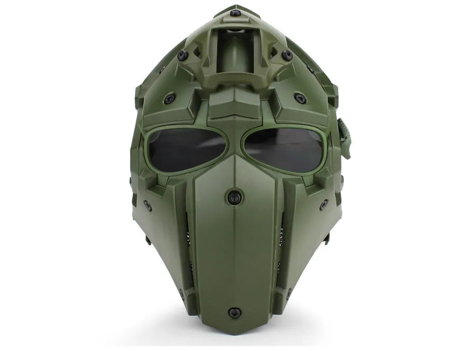 Ronin Tactical Helmet in polymer construction with adjustable straps and EVA padding