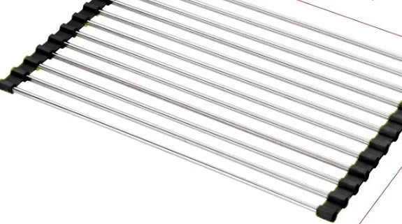 Stainless steel folding kitchen sink rack in various colours and sizes