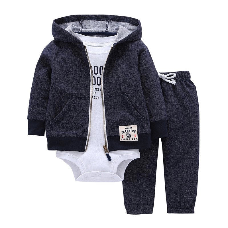 Toddler's cotton long sleeve hoodie with zipper front in various colours