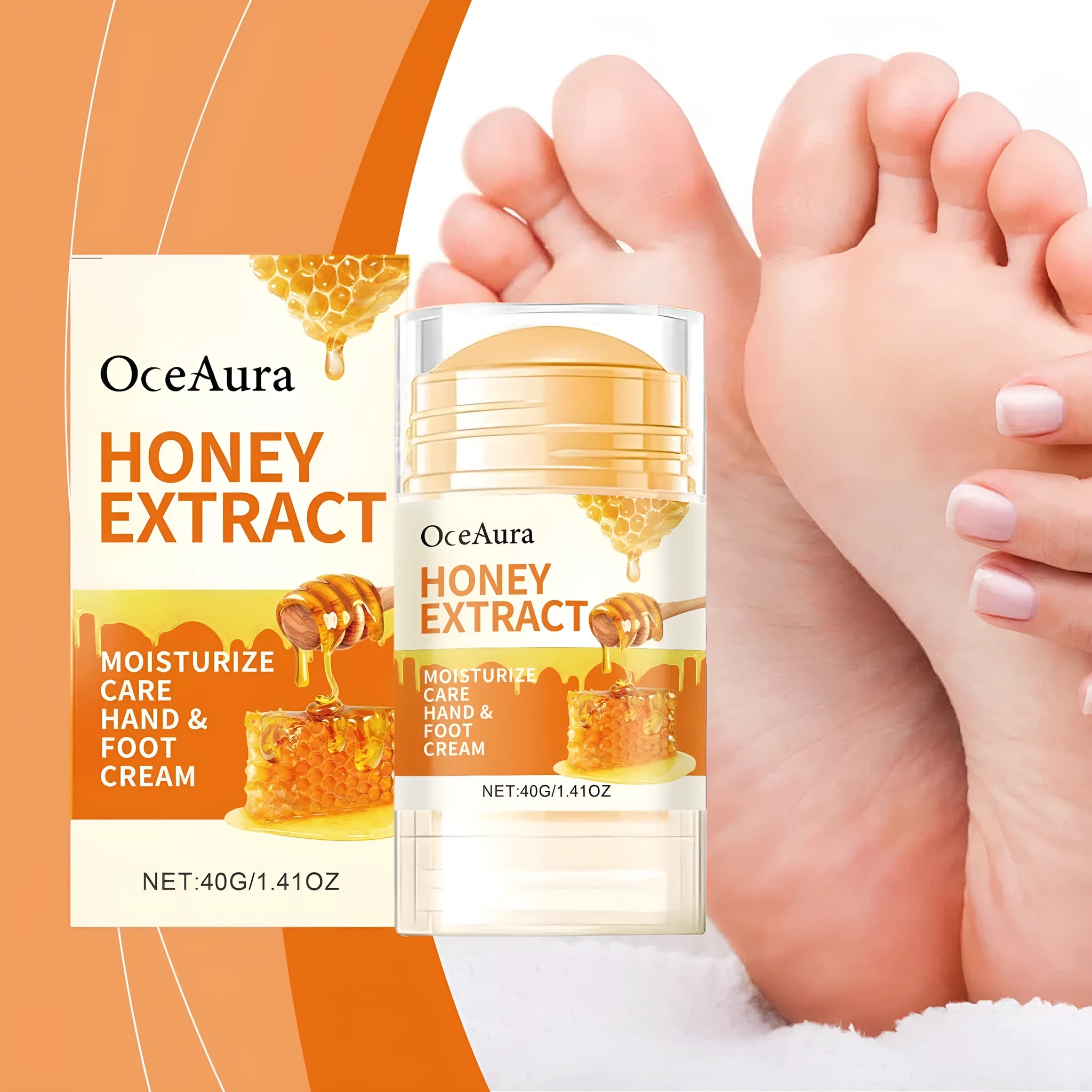 OCEAURA Honey Moisturising Care Stick in a 40g twist-up tube
