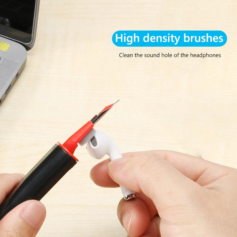 Multifunctional cleaning pen for AirPods Pro and Bluetooth earphones with four cleaning heads