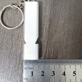 Aluminium alloy outdoor survival whistle with double hole design in silver and gold colour options