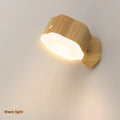 Creative touch lamp rotatable magnetic wall lamp small night lamp 3W black wood grain