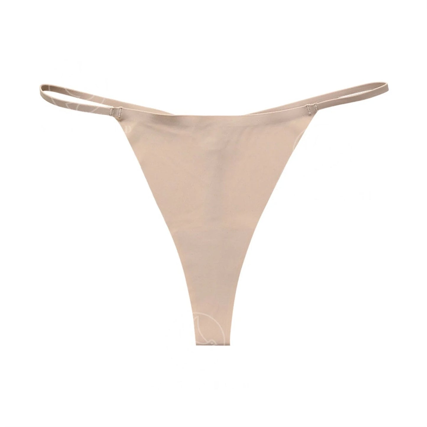 Seamless thin belt buckle T-shaped panties set for women in five colours