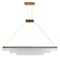 Modern minimalist pendant lamp with iron and glass construction in three size options