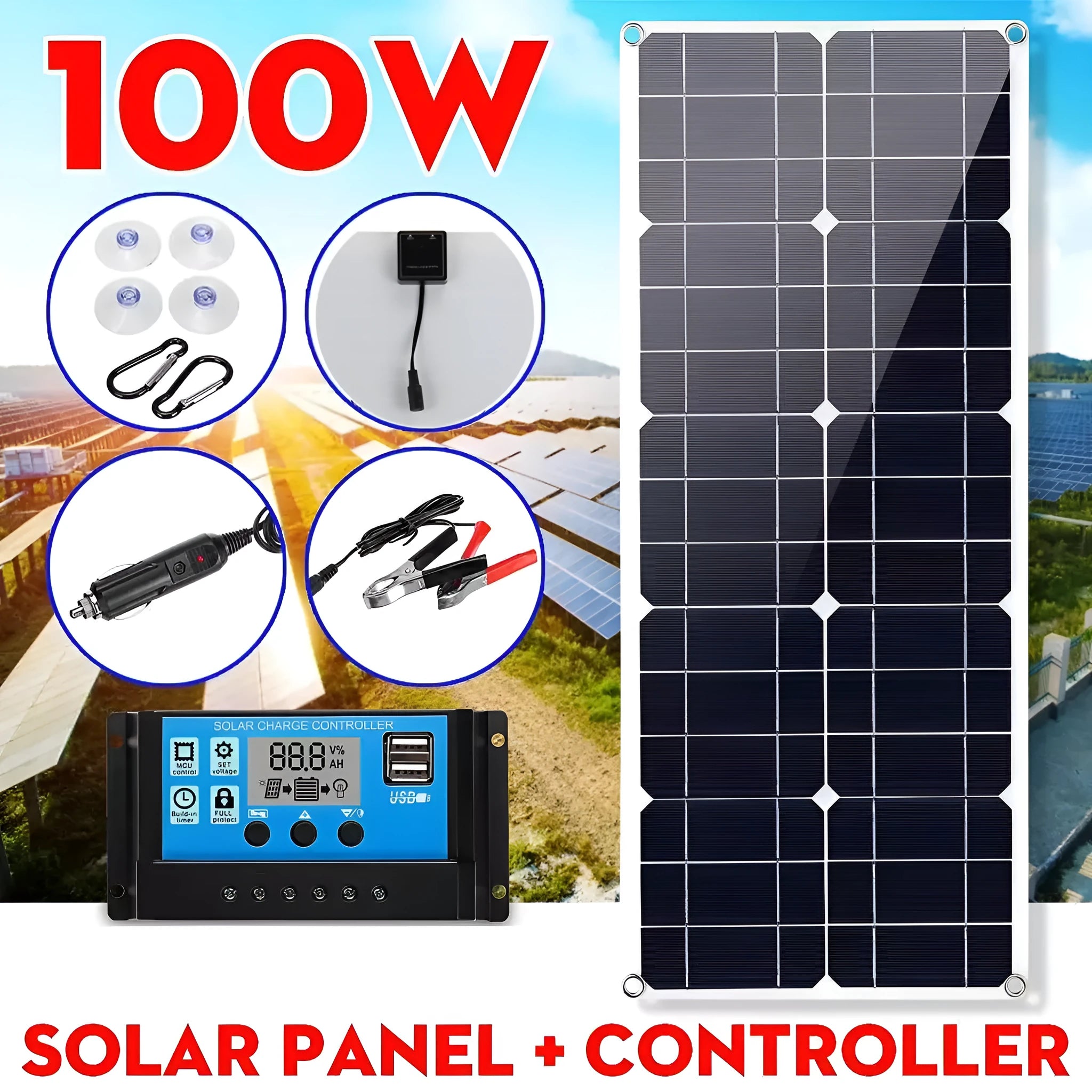 30W 18V semi-flexible solar panel for outdoor charging