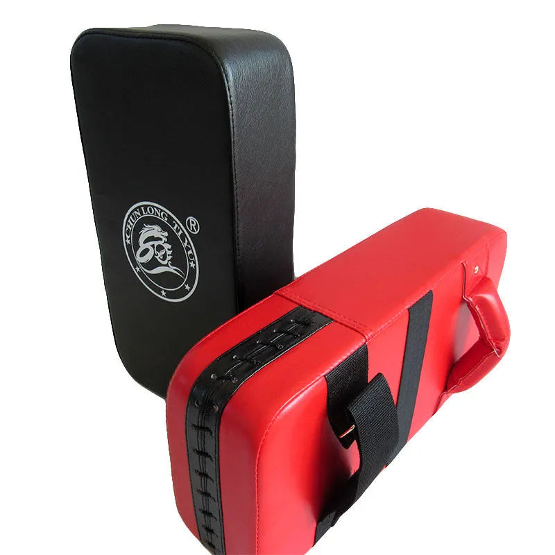 Square red taekwondo foot target pad for martial arts kicking practice