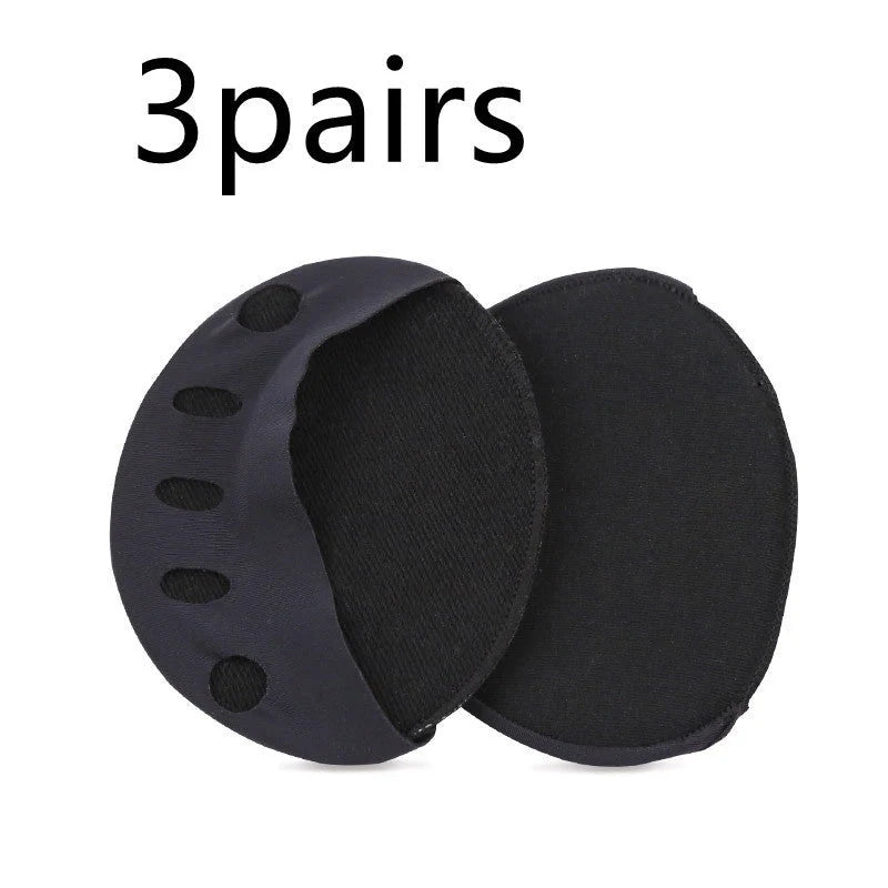 Invisible five finger socks with forefoot cushion pads for foot pain relief