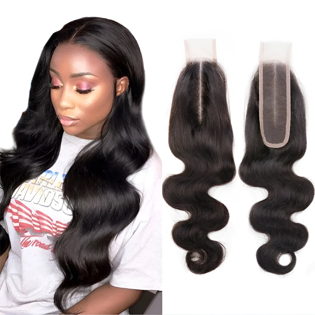 Natural colour straight human hair wig showing length options from 8 to 20 inches