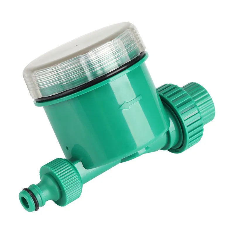 Green automatic watering timer for drip irrigation systems with programmable controls