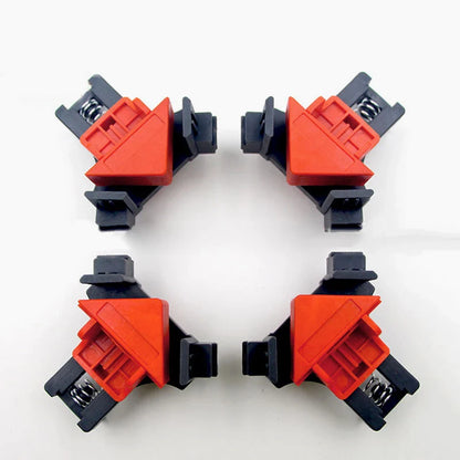 Woodworking right angle clip with adjustable angles for precise clamping