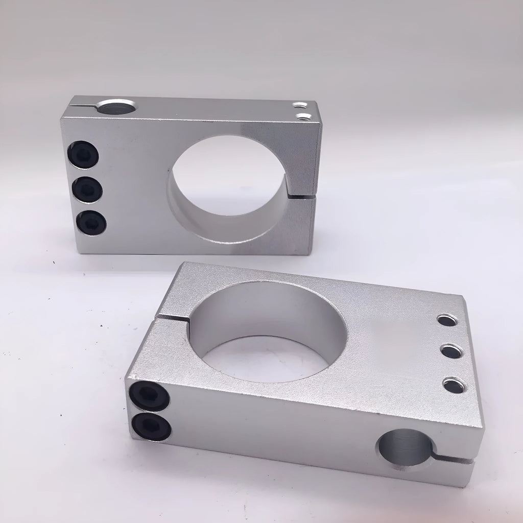 Aluminium alloy cross clamp for same diameter rods in size 38mm x 38mm apricot colour
