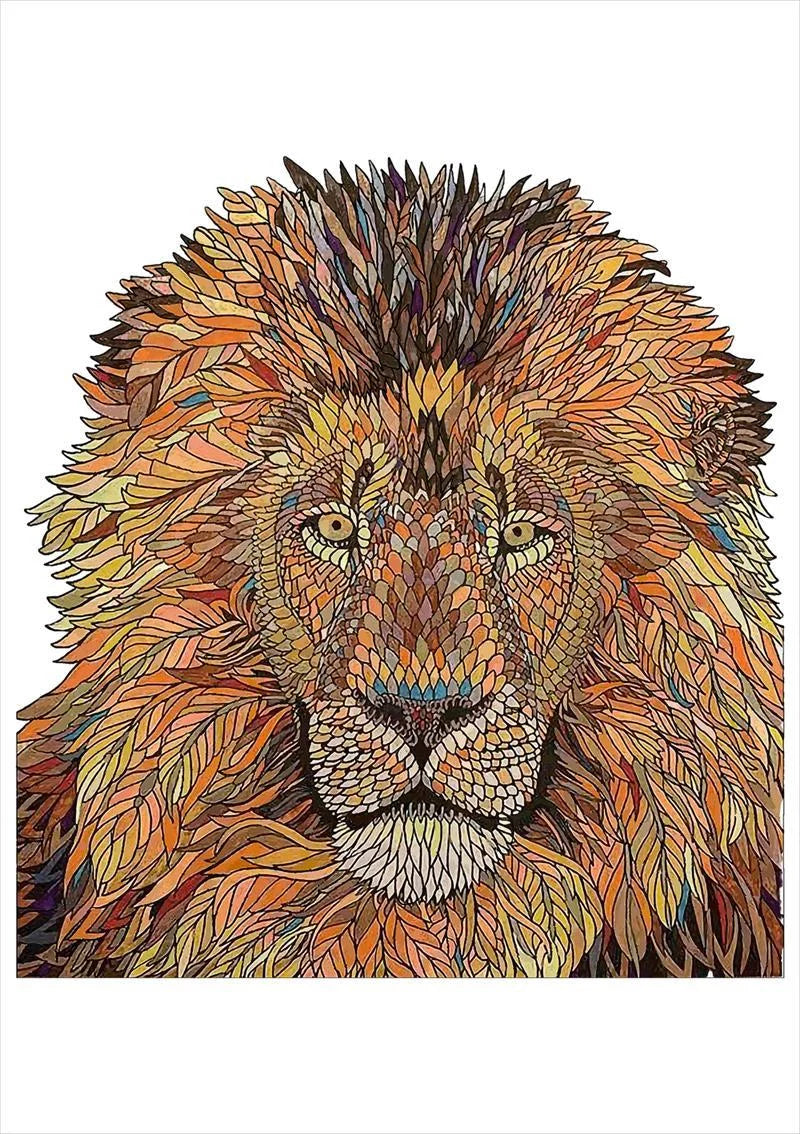 Animal Puzzle Craft Hub A3 Size Wooden Box for puzzle storage and display