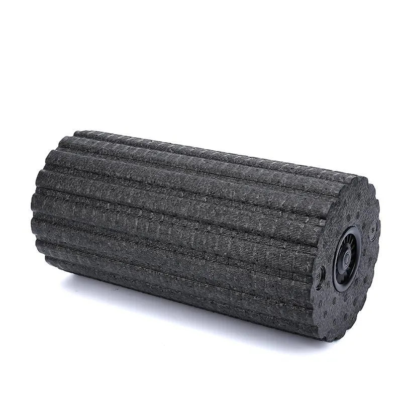 4 speed vibrating massage roller foam in black colour for muscle recovery