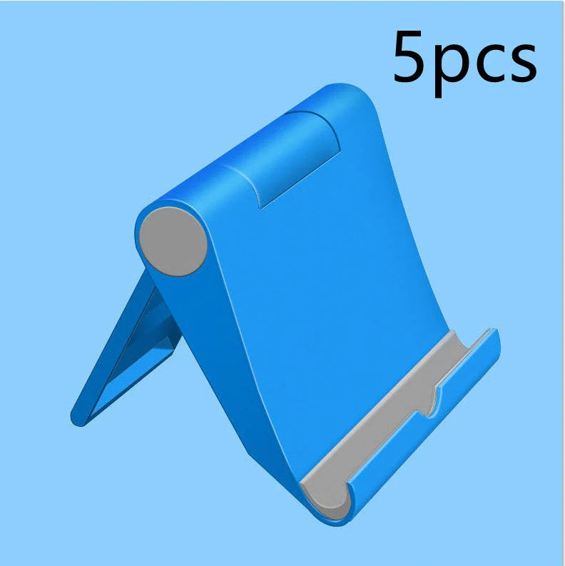 Adjustable PE folding mobile phone stand in various colors