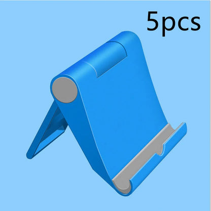 Adjustable PE folding mobile phone stand in various colors