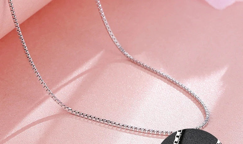 S925 sterling silver necklace with plating in various styles and lengths