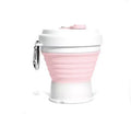 Blue silicone quick refrigeration pinch cup with double-layer walls for cooling drinks.