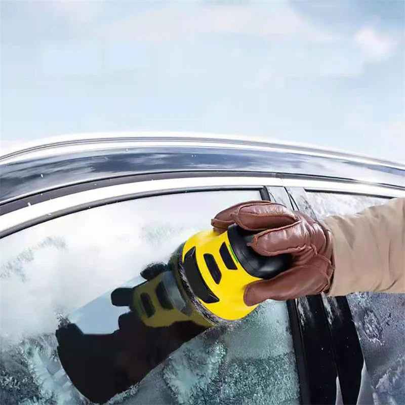 Cordless electric ice scraper with rechargeable battery for effortless windshield deicing during winter