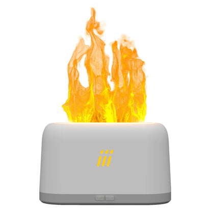 Ultrasonic Flame Aroma Diffuser with LED mood lighting and essential oil mist