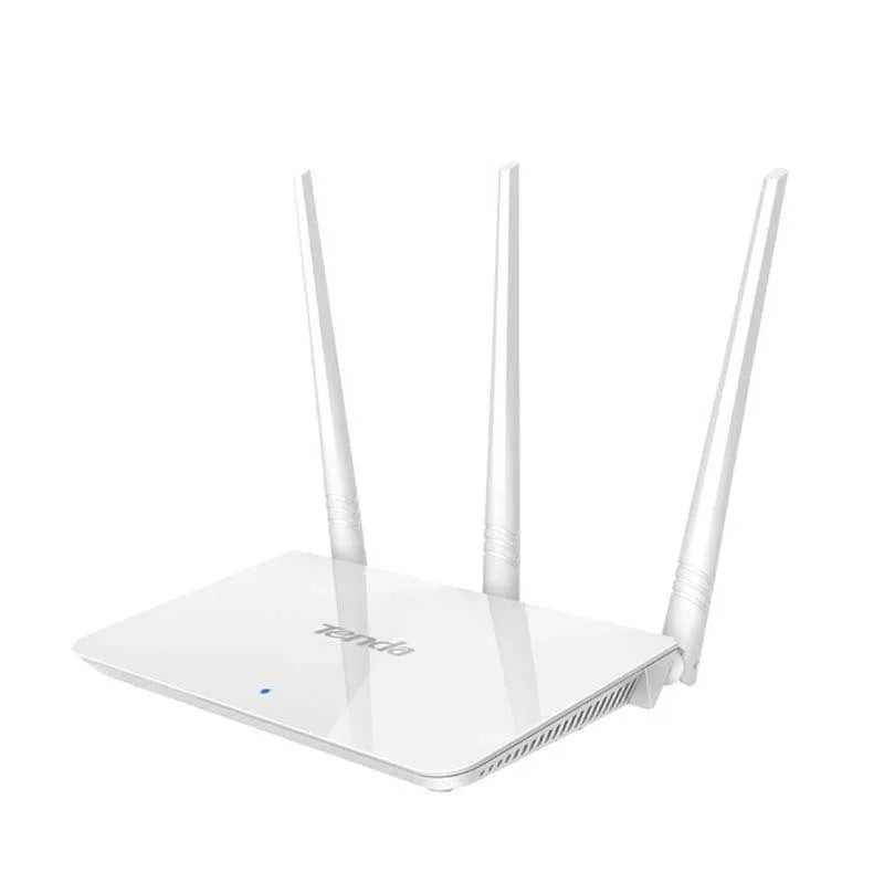 White US-style dual-band wireless router for 2.4GHz and 5GHz Wi-Fi.