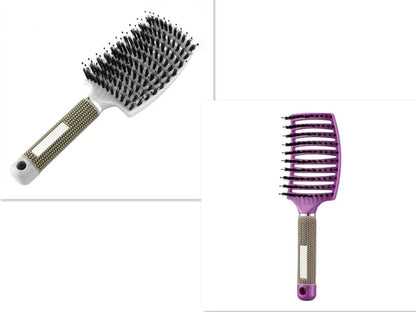 Ultra-Soft Detangling Hair Brush with Scalp Massage - Premium Bristles and Nylon for Effortless Tangle-Free Hair