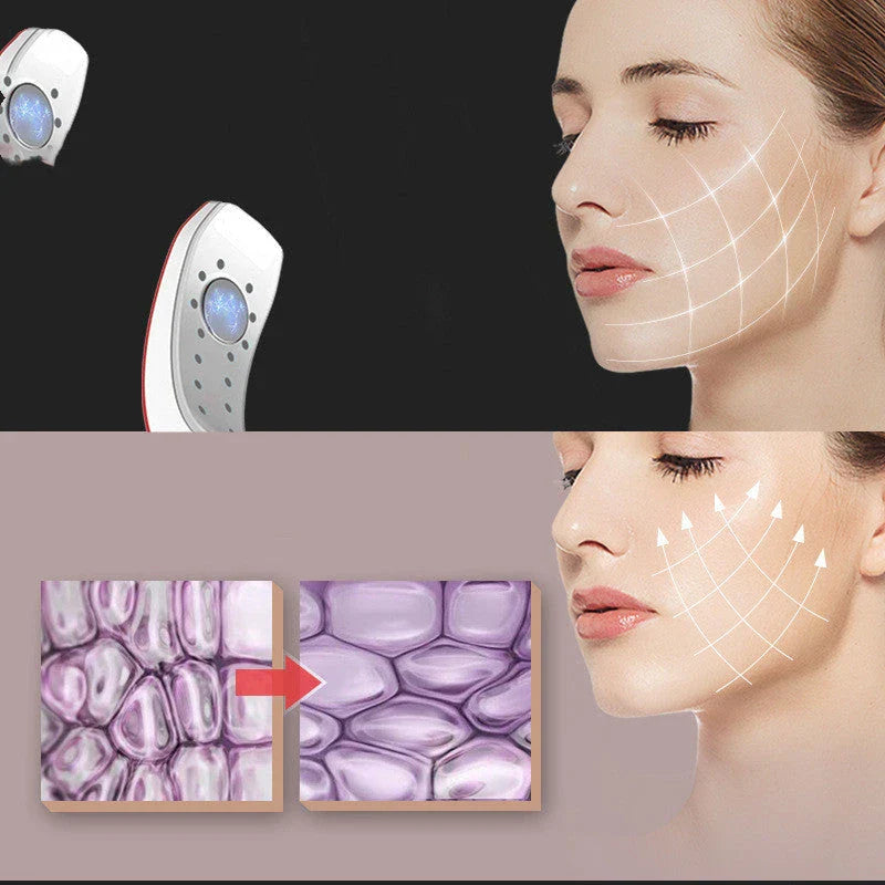 Chin V-Line Up Lift Belt Machine with LED Photon Therapy for facial tightening and contour lifting