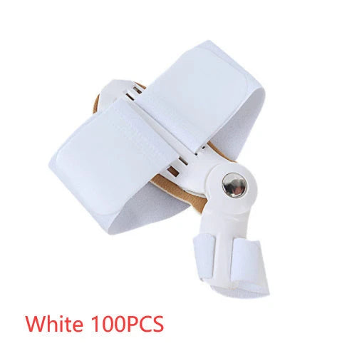 Hallux Valgus Corrector Plastic Toe Sleeves with adjustable straps for bunion relief and toe alignment