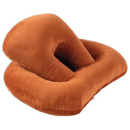 Plush U-shaped travel neck pillow in various colors for ultimate comfort and support