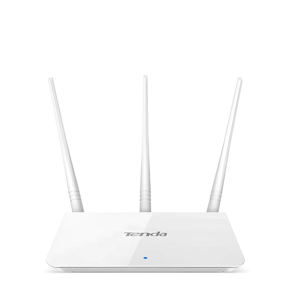 White US-style dual-band wireless router for 2.4GHz and 5GHz Wi-Fi.