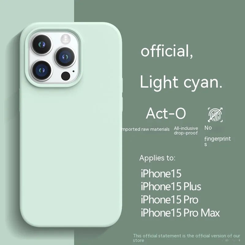 Liquid silicone frosted phone case for iPhone 11-14 – Sunflower colour with anti-fingerprint surface