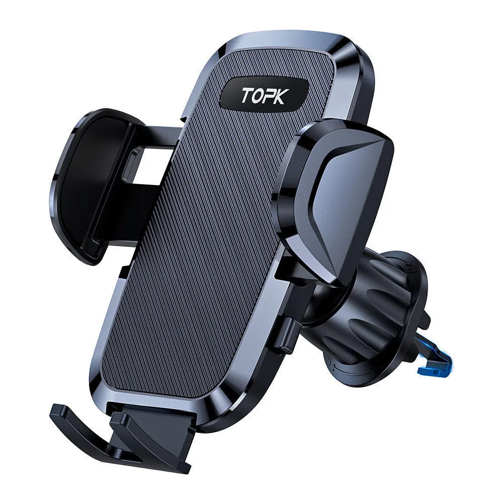 Car rotating air outlet hook mount universal mobile phone holder with suction cup for navigation and smartphone on dashboard