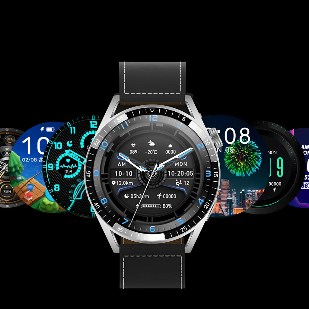 Men's and women's fashion health monitoring sports phone watch with round 1.5-inch HD IPS screen and wireless charging