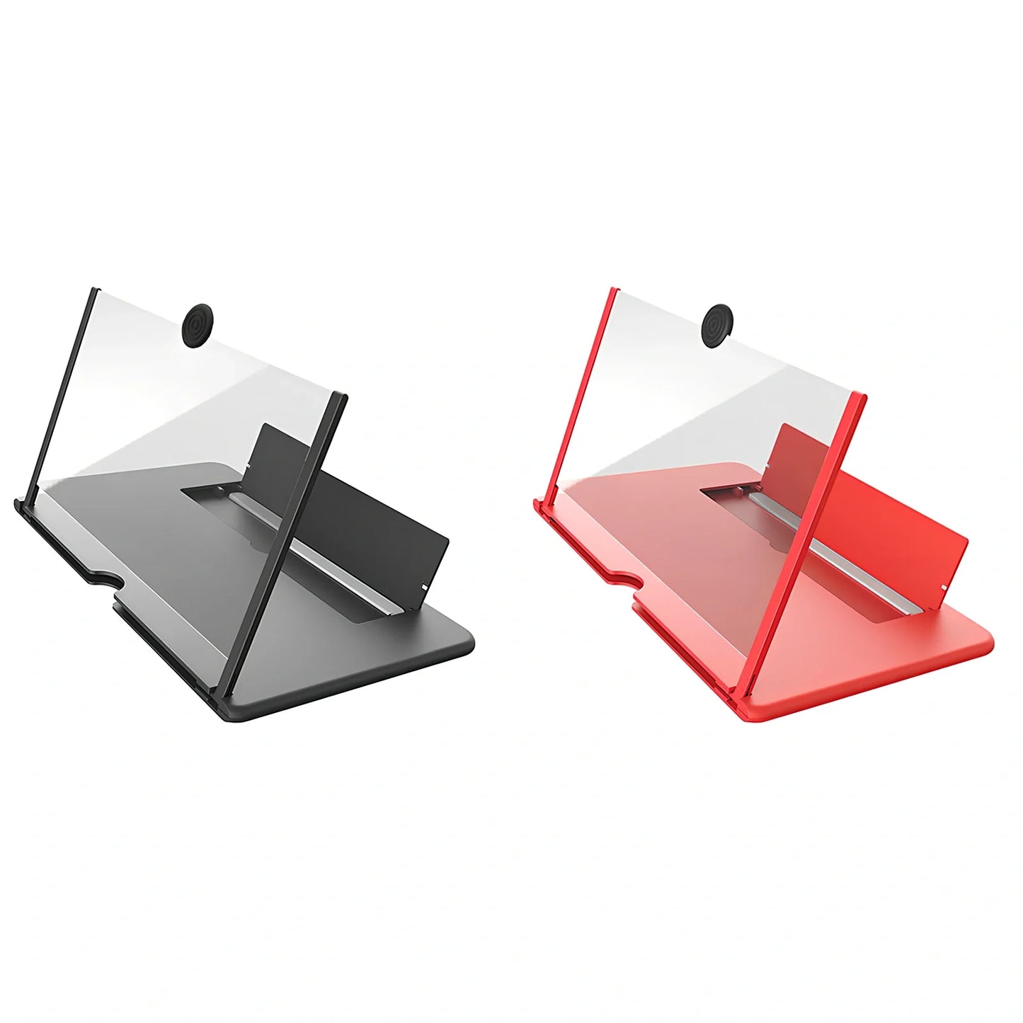 12-inch foldable mobile phone screen magnifier with 3-4x magnification in black colour