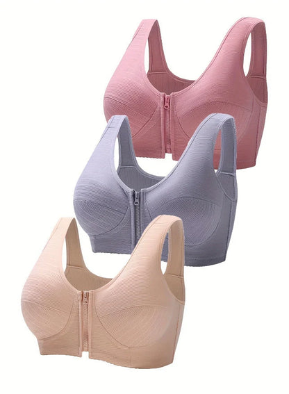 Ladies Plus Size Underwired Bra in Cotton, available in multiple colors and sizes