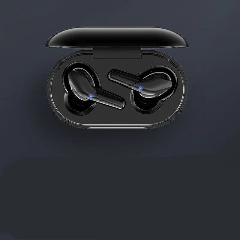 Binaural In Ear Headphones Gaming Black Technology Hall Bluetooth Headset V5.0 with 10mm Copper Ring Speaker and 30mAh Battery White Black
