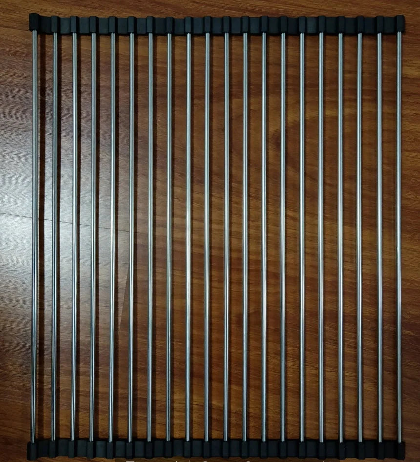 Stainless steel folding kitchen sink rack in various colours and sizes