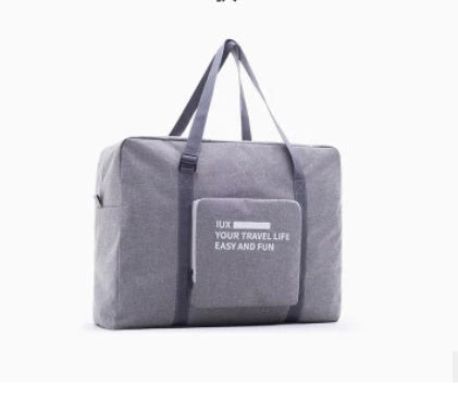 Large capacity waterproof nylon foldable travel duffel bag in multiple colors