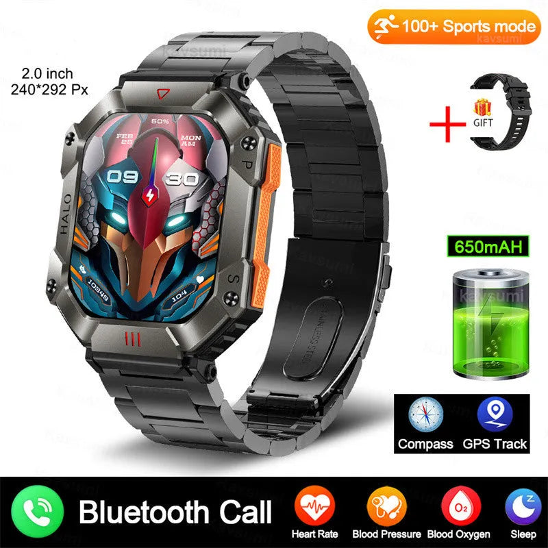Android GPS fitness smart watch for women with Bluetooth calling and multiple strap options