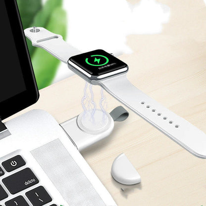 Sleek white wireless fast charger with USB interface for efficient device charging