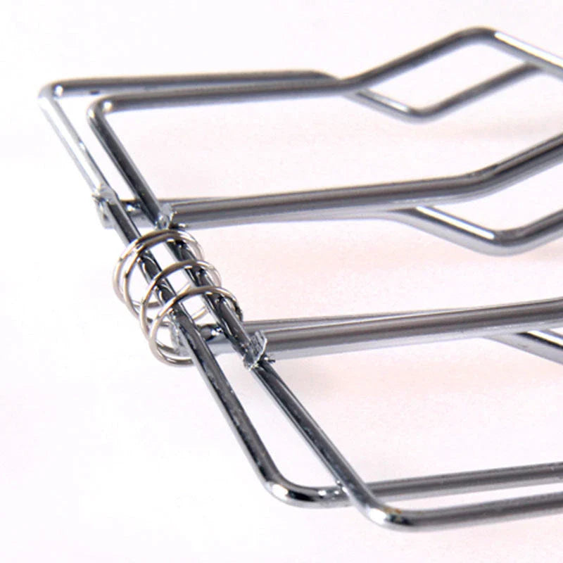 Wooden handle barbecue sausage and vegetable clip set for outdoor grilling