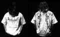 Loose dark style plus size cotton T-shirt with short sleeves and gilding craft details