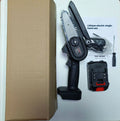 Mini one-hand wireless 4-inch aluminium chainsaw with rechargeable lithium battery for branch cutting