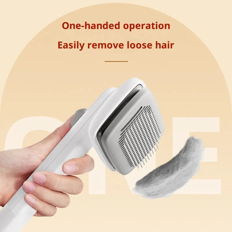 Bread comb-shaped pet hair removal brush in black, white, and green made from ABS material