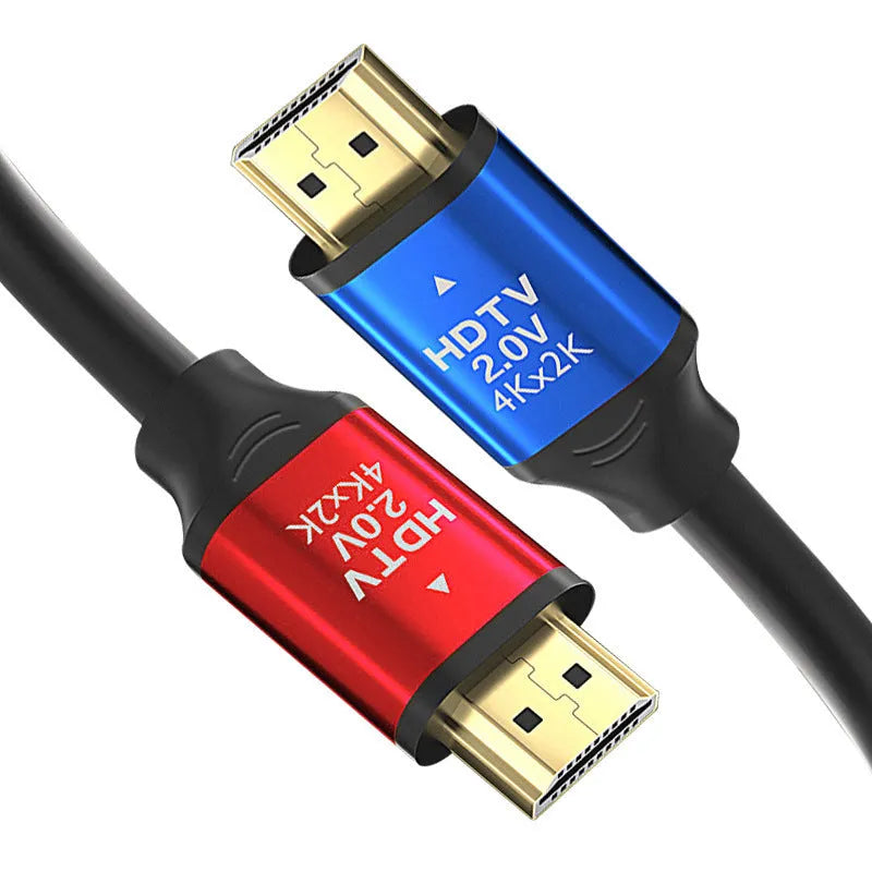 1.5 metre long HDMI cable with aluminium alloy gold-plated connectors on a white background.
